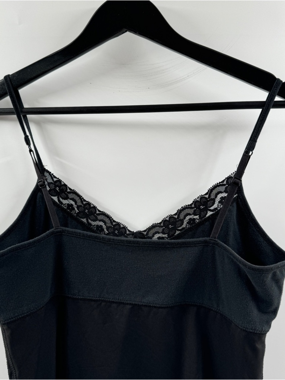 Two Tone Black Tank Camisole – Y2K Layering Staple - Picture 6 of 8